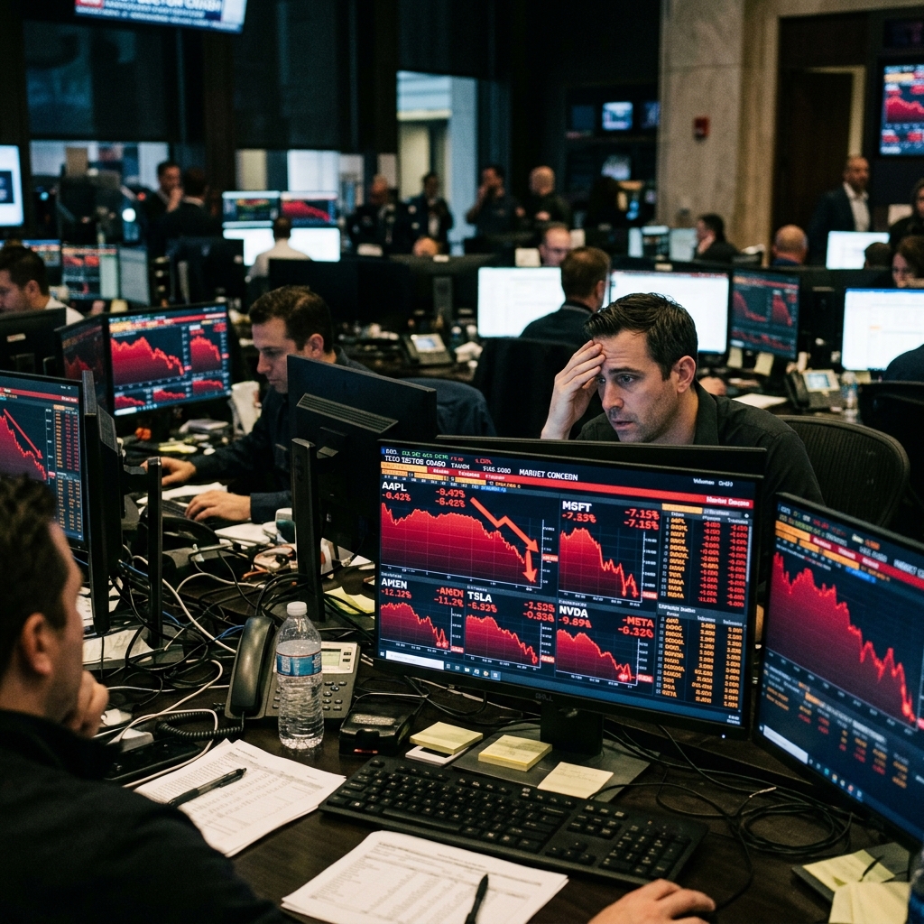 Kekhawatiran Imbal Hasil Investasi AI Bayangi Wall Street, Saham Teknologi Berguguran