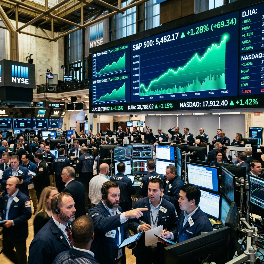 Saham Teknologi Dorong S&P 500 Cetak Rekor Tertinggi Sepanjang Masa di Tengah Fluktuasi Wall Street