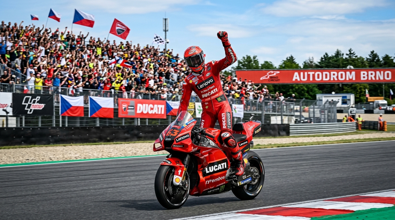 Drama MotoGP Ceko 2026: Bagnaia Rajai Sprint Race, Bezzecchi Jatuh dan Disanksi Berat