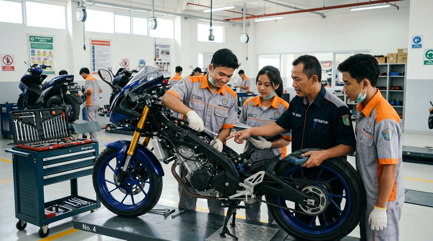 Dorong Kualitas Pendidikan Otomotif, Tekiro Sinergi dengan ITS Gelar Servis Gratis dan Pelatihan Pemuda